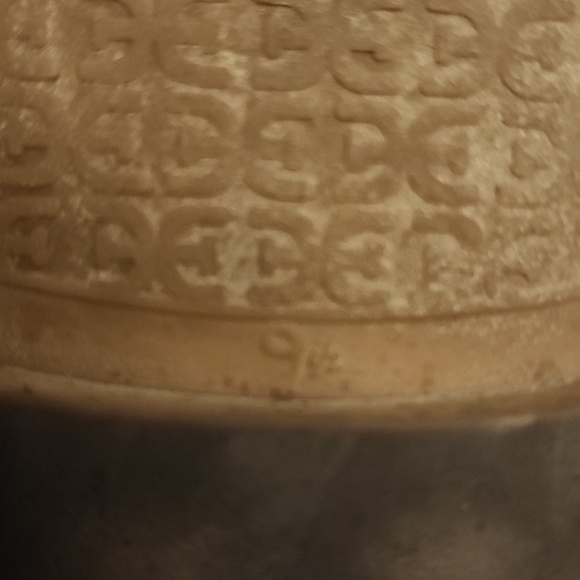 Sam Edelman Gold Sandals H-Style Bay Frey 2 Slip-On sz 9.5 - Picture 8 of 9